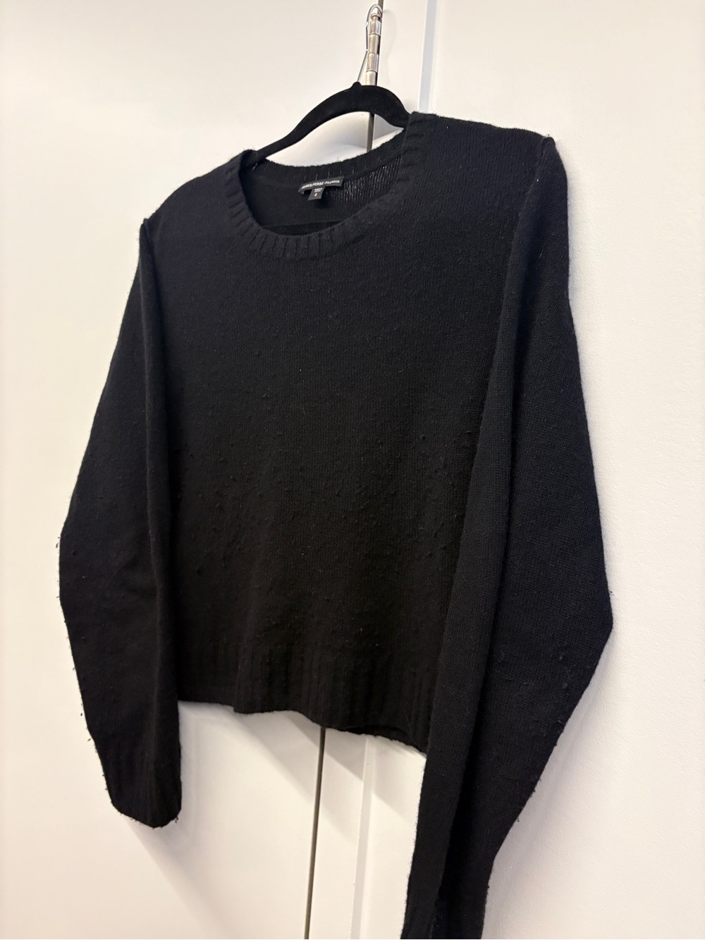James Perse Black Cashmere Sweater